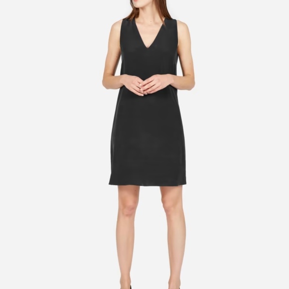 Everlane The Double-Lined Silk V-Neck Dress Size Medium - Picture 4 of 5